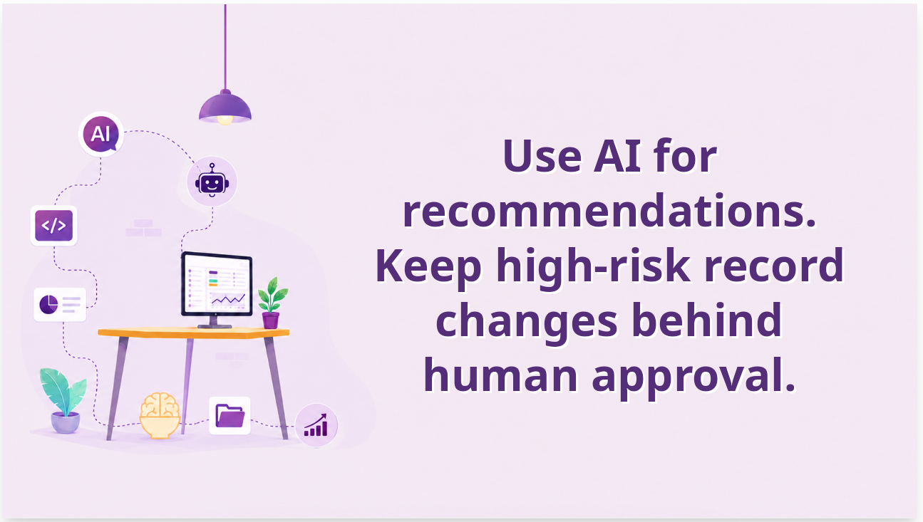Human approval keeps sensitive Odoo changes under control