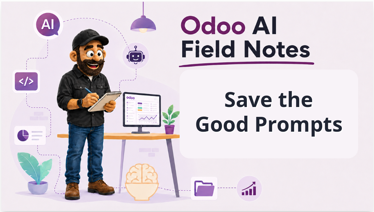 Odoo AI Field Notes: Turn Great Employee Prompts Into Company Assets title image