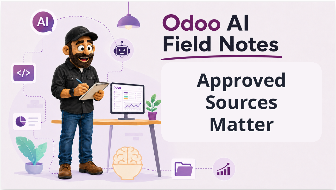 Odoo AI Field Notes: Your Odoo AI Agent Is Only as Smart as Its Sources title image
