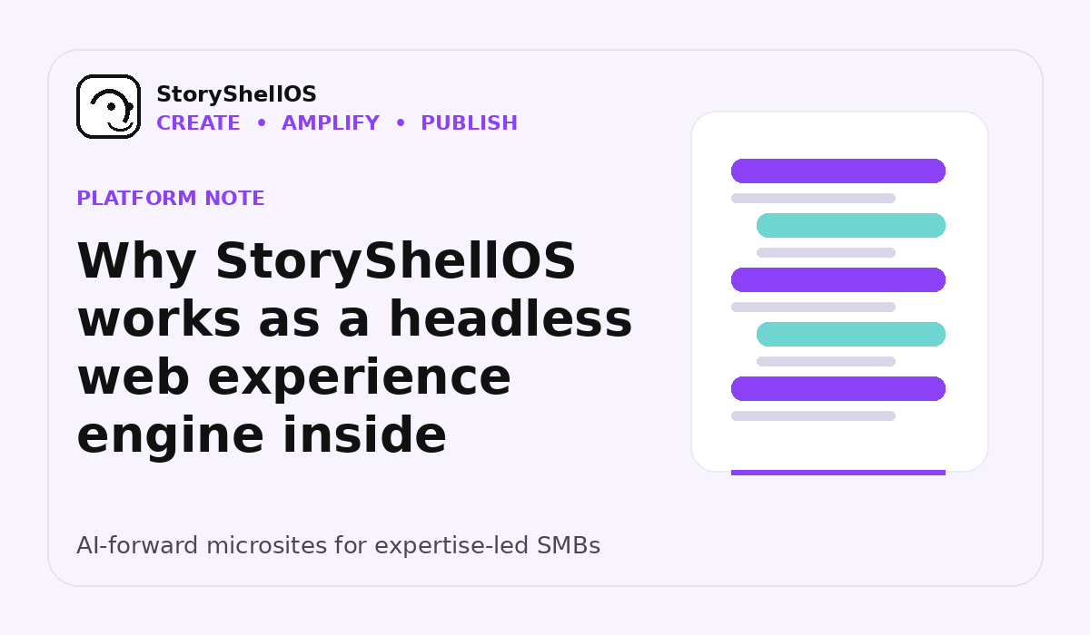 Why StoryShell works as a headless web experience engine inside NoodleNet Professional title image